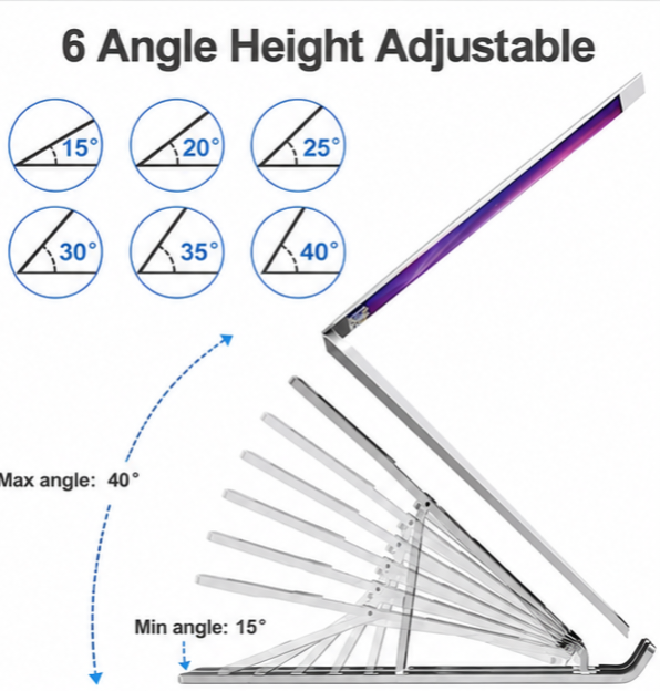 Foldable laptop stand