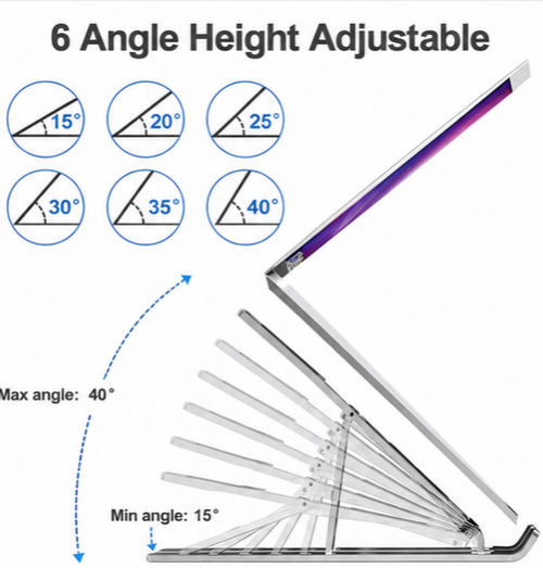 Foldable laptop stand