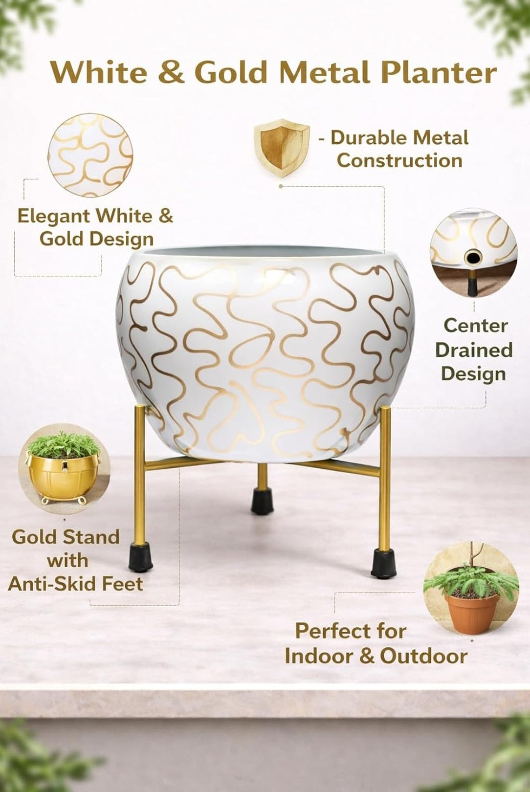 Metal Flower Pot