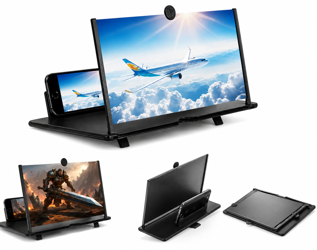 mobile screen magnifier / 3D phone screen enlarger stand